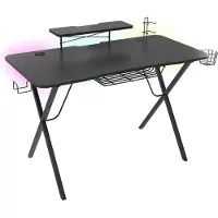 Genesis Holm 300 RGB - Bord - rectangular with contoured corners - svart