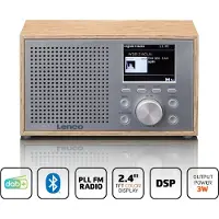 Lenco Bordsradio DAR-017WH DAB+, FM Väckningsfunktion Ek
