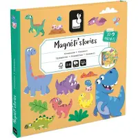 Janod Utbildningsspel - JANOD - Magnéti'Stories Dinosarier - 30 Magneter - FSC Kartong - Från 3 År