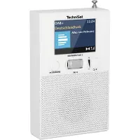 Technisat DIGITRADIO FLEX 2 Uttagsradio DAB+, FM Bluetooth inkl. högtalarlåda, Väckningsfunktion Vit