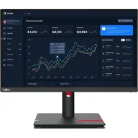 Lenovo ThinkVision T22i-30 - LED-skärm - 22" (21.5" visbar) - 1920 x 1080 Full HD (1080p) @ 60 Hz - IPS - 250 cd/m² - 1000:1 - 4 ms - HDMI, VGA, Di...