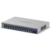 Netgear S3600 Series XS516TM - Switch - 2+/L3 Lite - smart - 16 x 10/25 Gigabit Ethernet + 2 x 10 Gb Ethernet SFP+ (upplänk) - skrivbordsmodell, ra...