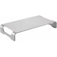 Logilink Tabletop monitor riser, aluminum Monitorupphöjning Höjdintervall: 6.3 cm (max) Silver