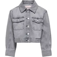 Kids Only Jeansjacka - Noos - KogLumi - Medium+ Grey Denim - - 14 år (164) - Jeansjackor