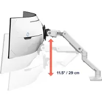 Ergotron HX mit VHD Pivot Monitor bordsfäste 1 Skärm(ar) 144,8 cm (57) Vit Justerbar i höjd, Tiltbar