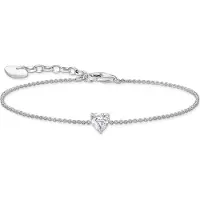 Thomas Sabo large heart pendant silverhjärtarmband A2157-051-14-L19V