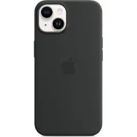 Apple - Baksidesskydd för mobiltelefon - MagSafe-kompatibilitet - silikon - midnatt - för iPhone 14