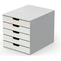 Durable VARICOLOR MIX 5 - Lådskåp - 5 lådor - för ANSI A (Letter) (216 x 279 mm), A4 (210 x 297 mm), C4 (229 x 324 mm), Folio (216 x 330 mm) - flera färger