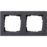 Gira 0212 23 Täckram 2x E2, Standard 55 Antracit