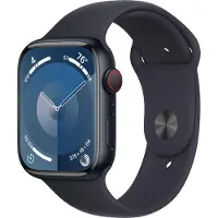 Apple Watch Series 9 4G 45mm Aluminium med Sport Band S/M - Midnatt