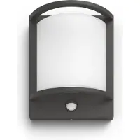 Philips Samondra 8720169263710 LED-utomhusväggbelysning med rörelsedetektor LED LED 3.8 W Antracit