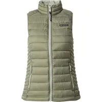 Superdry för kvinnor. W5011892A Fuji Lite vadderad väst grön (M), Casual, Nylon