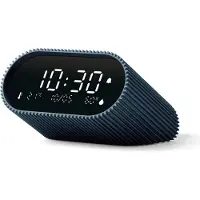 Lexon Ray Clock, Digital väckarklocka, Oval, Blå, Akrylnitrilbutadienstyren (ABS), Gjuten aluminium, inomhus, Adult/Child