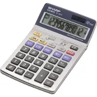 Sharp EL-337C - Skrivbordskalkylator - 12 siffror - batteri, solcellspanel