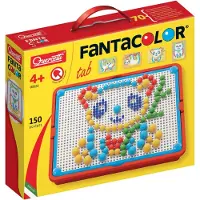 Quercetti Stickmosaik - Fantacolor Tab - 150 Delar - 923 - - One Size - Kreativt lekset