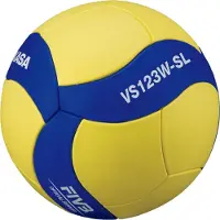 MIKASA Volleyboll VS123W SL gul och blå (5)