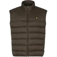 Lyle & Scott Vadderad Gilet i Olivgrön