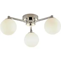 Searchlight Taklampa Tiberius, dimbar, Förkromad / silver, Vardagsrum / matsal, Glas, Modern, Taklampa