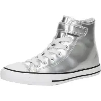 Converse Höga sneakers CHUCK TAYLOR ALL STAR METALLIC EASY-ON flickor - Silver - 31