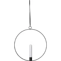 Star Trading Inomhusdekoration Flamme Ring Hängande | svart []