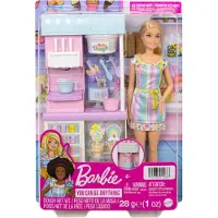 Barbie Lekset Med Glasskiosk Och Tillbehör Till Dockor