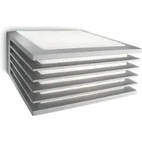 Philips Vägglampa utomhus Shades, dimbar, Aluminium / grå / zink, Aluminium / grå / zink, Modern, Utomhusvägglampa