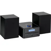 Reflexion HIF79FM Kompaktstereo FM, Bluetooth, USB, MP3, CD, AUX inkl. fjärrkontroll, inkl. högtalarlåda Svart
