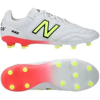 New Balance 442 v2 Pro FG Flash Point - Vit/Grön/Svart - Gräs (FG), storlek 38