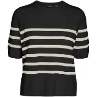 Vero Moda Tröja 'VMSaba' kräm / svart