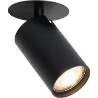 QAZQA Modern infälld spotlight svart GU10 50 mm - Chels