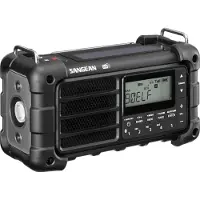 Sangean allvädersradio Svart