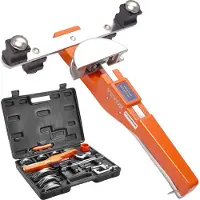 Vevor Pipe Tube Bender, 1/4"-7/8" Spärrrörsbockare, 90° framåt/bakåt rörbockningsverktyg med 7 dys för reparation av HVAC-luftkonditionering kylskåp