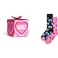 Happy socks Sockor marinblå / ljusblå / ljusrosa / röd