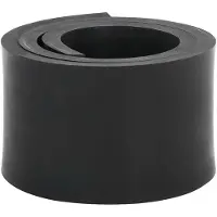 vidaXL Svart Gummikant till Snöplog 80X10X1 Cm