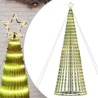 vidaXL LED julgran 1028 LED varmvit 403 cm