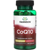 Swanson Health CoQ10, Hög Potens, 120 mg, 100 Kapslar