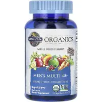 Elämän puutarha,Garden of Life , Organics, Mäns Multi 40+, Ekologisk Bär, 120 vegansk gummigömma