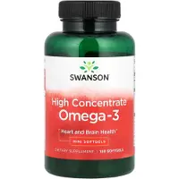 Swanson Health , Omega-3, Hög Koncentrat, 120 Mini Softgels