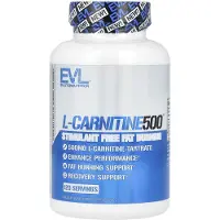 EVLution Nutrition L-Karnitin500, 500 mg, 120 kapslar