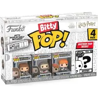 Funko POP! Bitty Pop! Harry Potter Mini Samlarleksaker - Harry Potter (Stilar kan variera) 4 i pack 2,5 cm flerfärgad