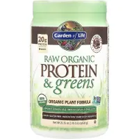 Garden of life , RAW Ekologisk Protein & Gröna, Plantformel, Choklad Cacao, 21,51 oz (610 g)