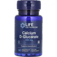 Life Extension , Kalcium D-Glucarate, 200 mg, 60 Vegetariska Capsulor