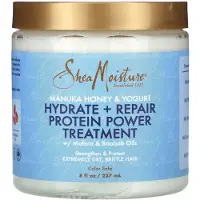 Shea Moisture , Manuka Honung & Yogurt, Hydrate + Reparera Protein Powerbehandling, 8 fl oz (237 ml)