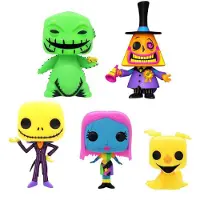 Funko POP! The Nightmare Before Christmas Black Light US Exc. Pop! 5 pk