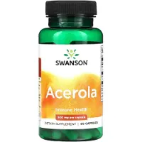 Swanson Health , Acerola, 500 mg, 60 Capsuler