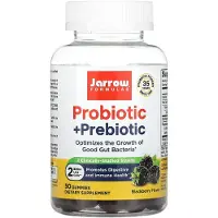 Jarrow Formulas , probiotika + prebiotika, björnbärssmak, 2 miljarder, 50 gelébjörnar