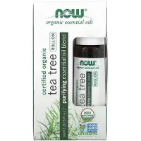 Now , Certifierad Ekologisk Tea Tree Roll-On, 1/3 fl oz (10 ml)