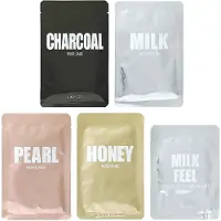 Lapcos , Beauty Variety, Revitalizing Variety Beauty Sheet Mask Set, 4 sheets + 1 pad