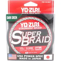 Yo-zuri Duel PE Line Super Braid 300YDS 15Lbs (0,19 mm) Grön R1265-DG grön