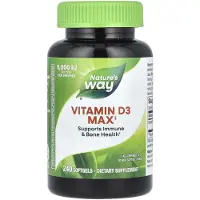 Nature'S Way Nature's Way, Vitamin D3 Max, 125mcg (5,000IU), 240 softgels